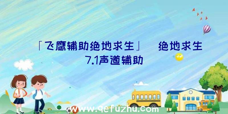 「飞鹰辅助绝地求生」|绝地求生7.1声道辅助